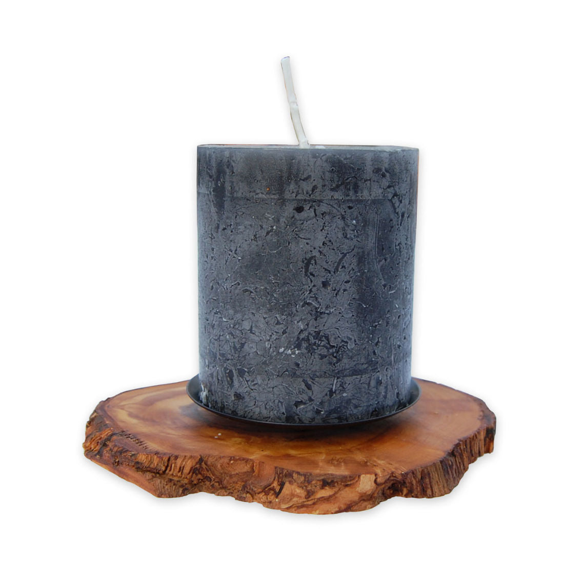 Kerzenhalter RUSTICO aus Olivenholz Ø ca. 12 cm