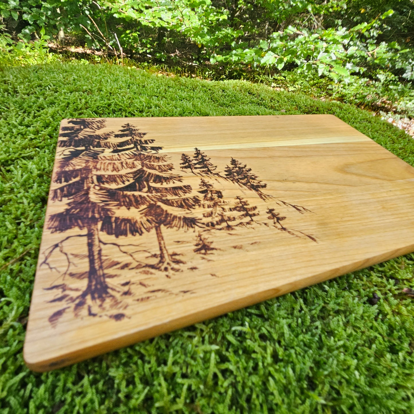 Schneidebrett Kirschbaum "Fichtenwald"
