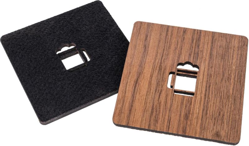 Untersetzer-Set Holz&Filz "Bierkrug"