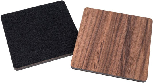 Untersetzer-Set Holz&Filz "Nussbaum"