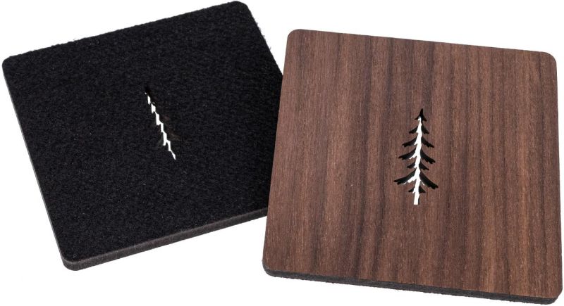 Untersetzer-Set Holz&Filz "Wald"