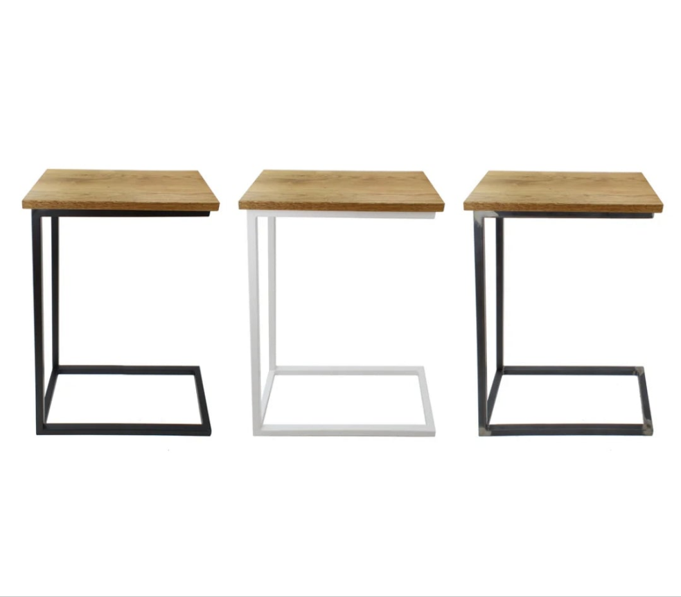 Beistelltisch C-Form