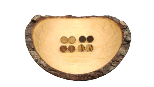 SZV Ohrringe "Holz küsst Metall"