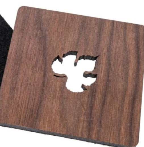Untersetzer-Set Holz&Filz "Weinblatt"