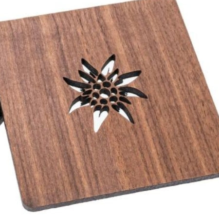 Untersetzer-Set Holz&Filz "Edelweiss"