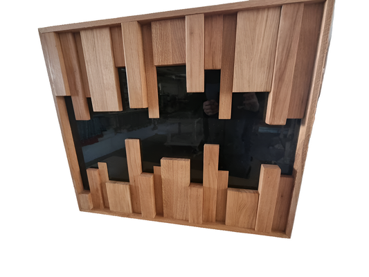 3D Wandbild "Stabka" moderne Holz-Kunst für die Wand