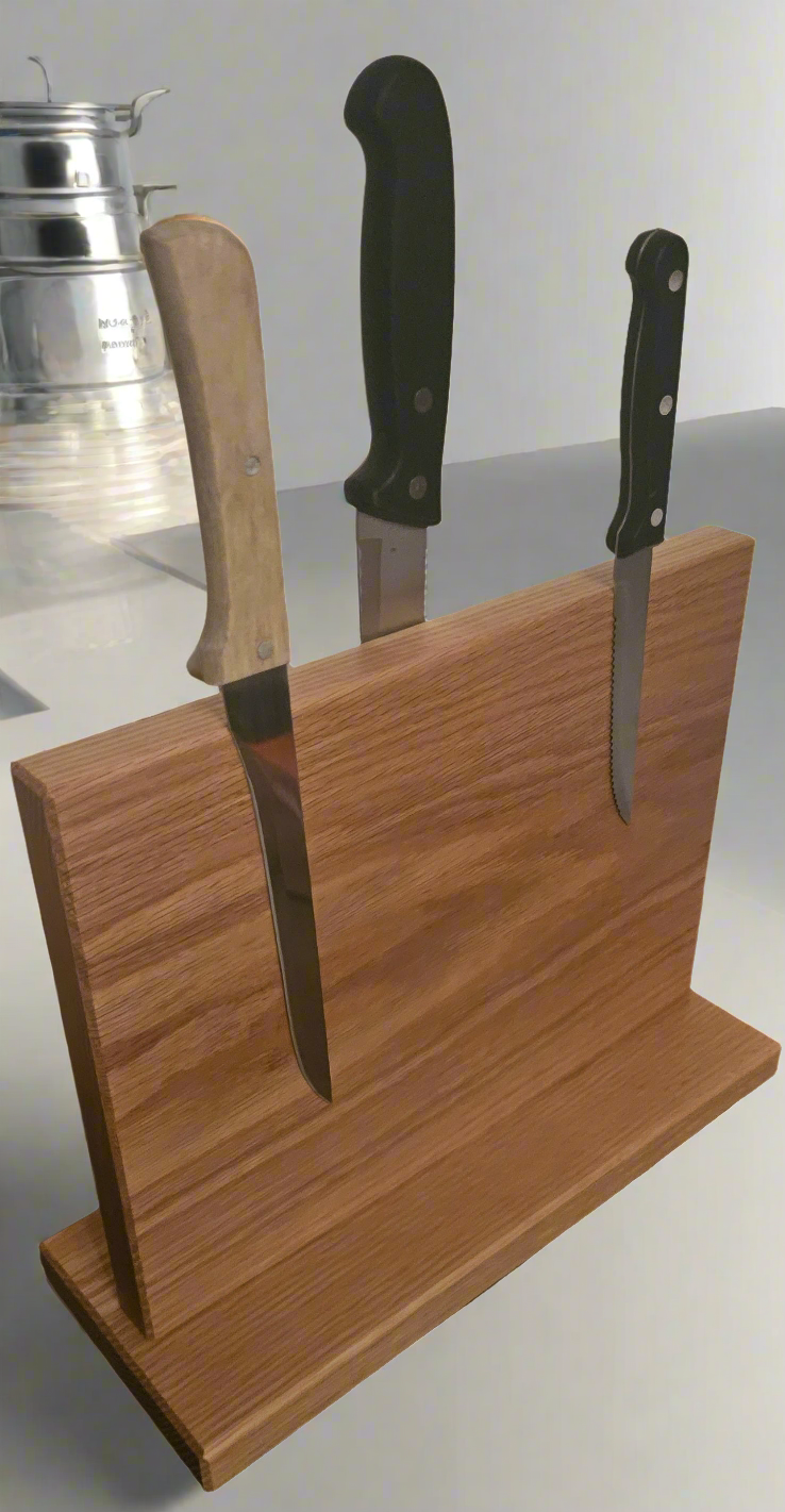 Magnet Messerblocke - Eiche, beidseitig verwendbar