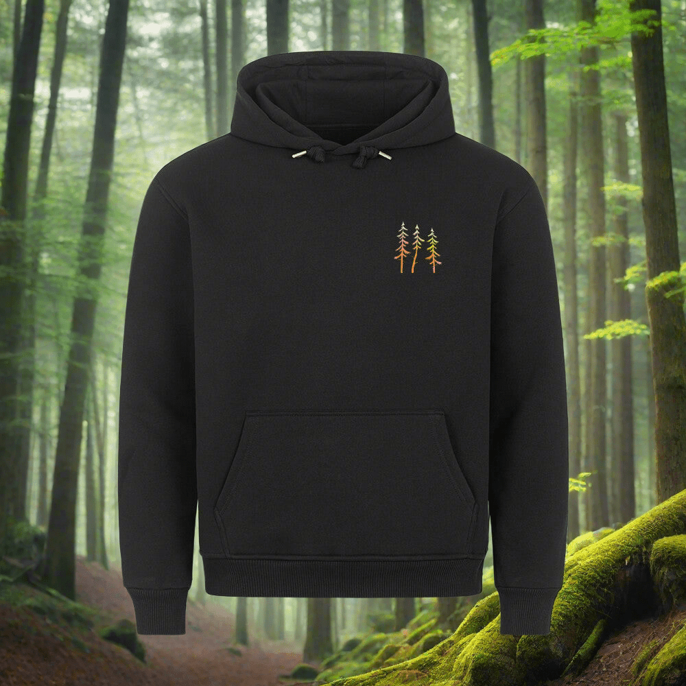 Baumwoll Hoodie - "Drei Fichten" - Woodequipment24