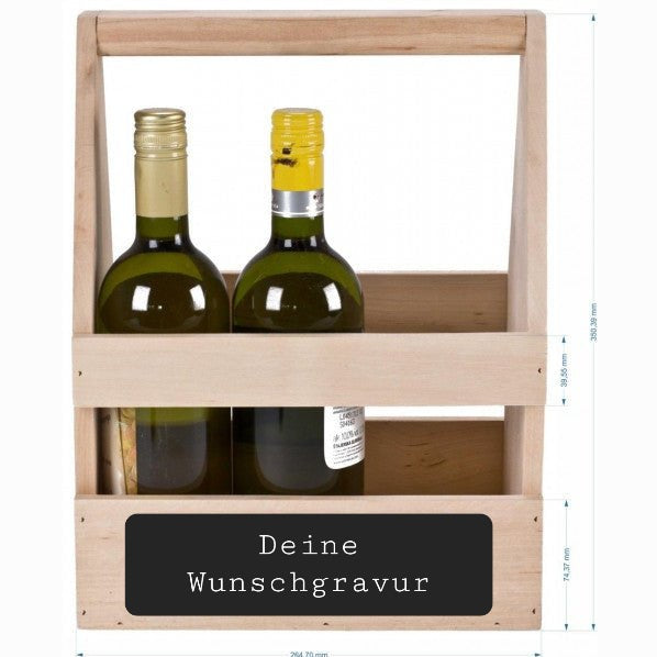 Weinflaschenkiste - träger "Vinoexpress" *PERSONALISIERBAR*