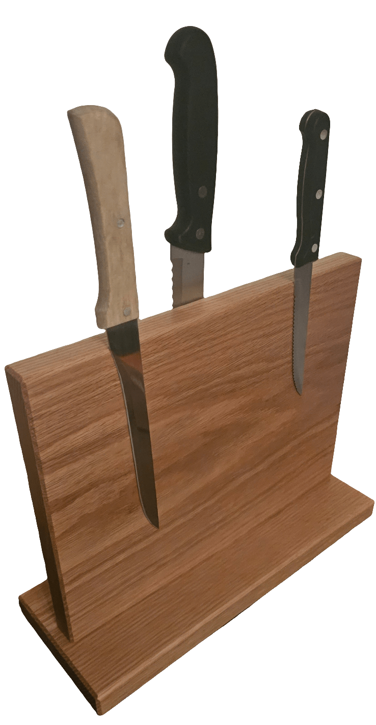 Magnet Messerblocke - Eiche, beidseitig verwendbar - Woodequipment24