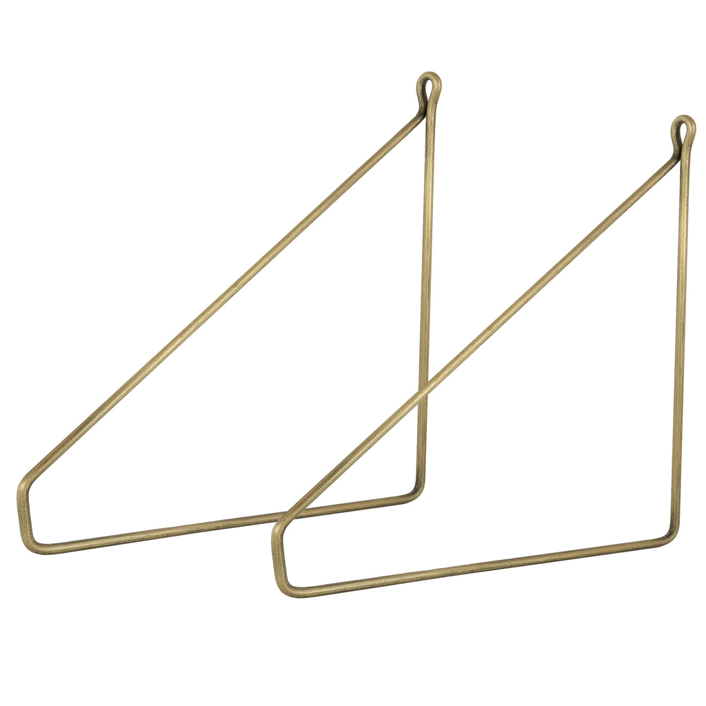 Wandregal aus massiver Eiche geölt – 200 mm tief, 250 mm breit – mit Metallhaltern | Handgefertigtes Regalbrett | Kleines Regal für Küche, Bad & Wohnzimmer | Sondergrößen möglich