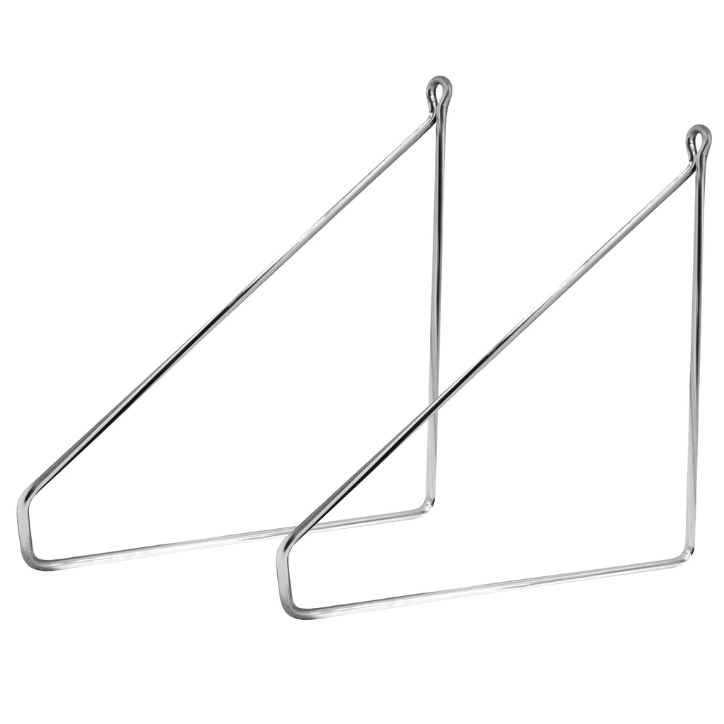 Wandregal aus massiver Eiche geölt – 200 mm tief, 250 mm breit – mit Metallhaltern | Handgefertigtes Regalbrett | Kleines Regal für Küche, Bad & Wohnzimmer | Sondergrößen möglich