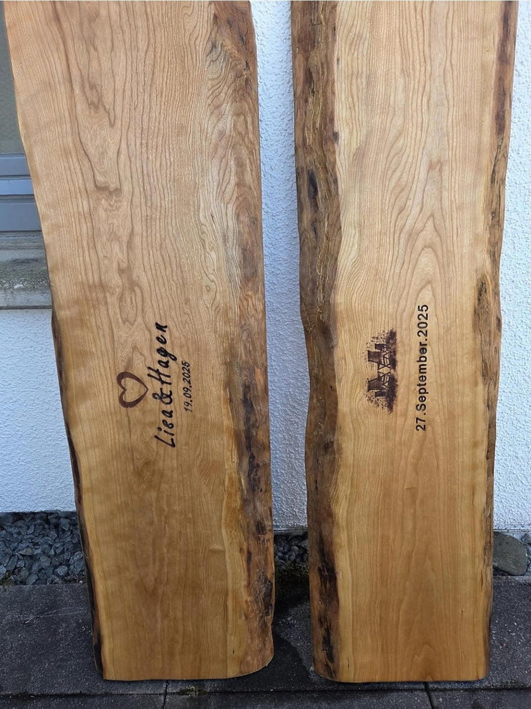 Sitzbank aus Massivholz zum gravieren *Personalisierbar* I Hochzeit I Rente I Geburtstag
