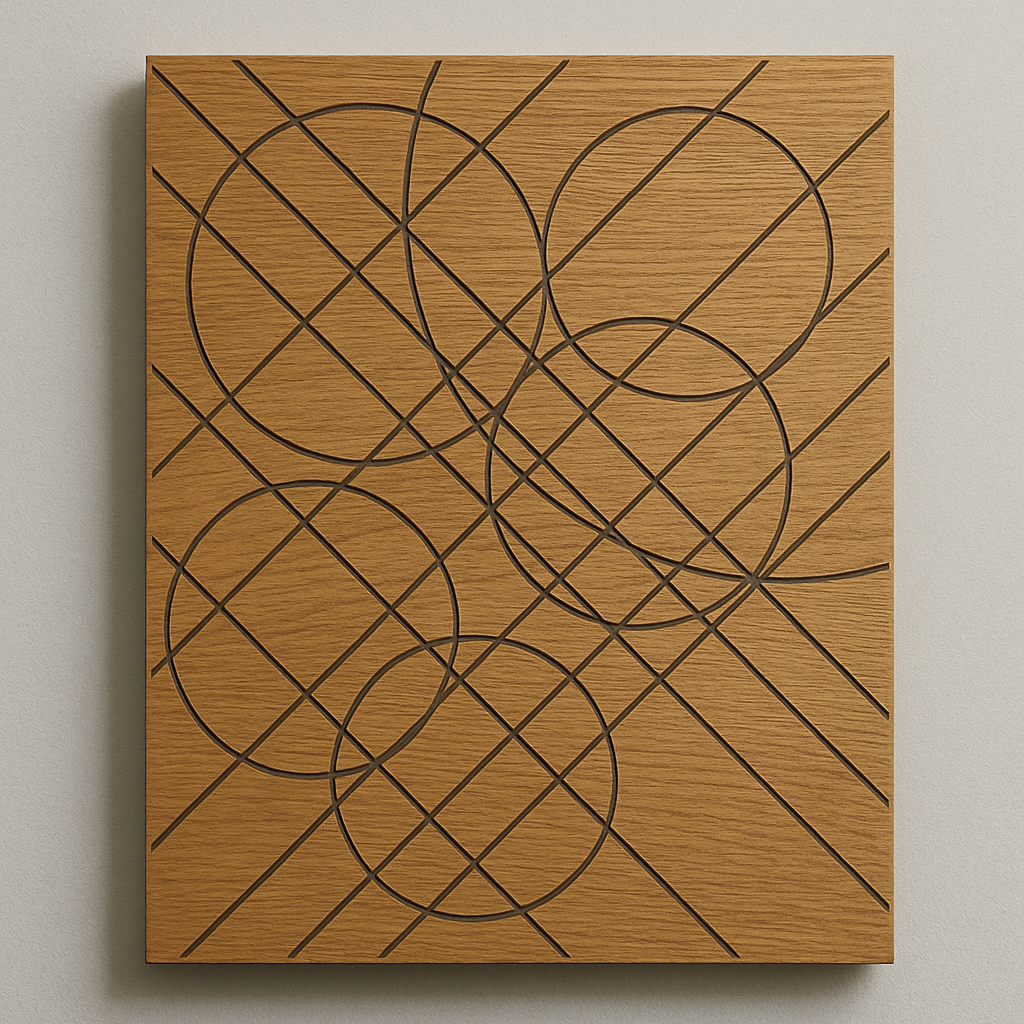 Eichenholz Wandbilder, gelasert 45x60cm