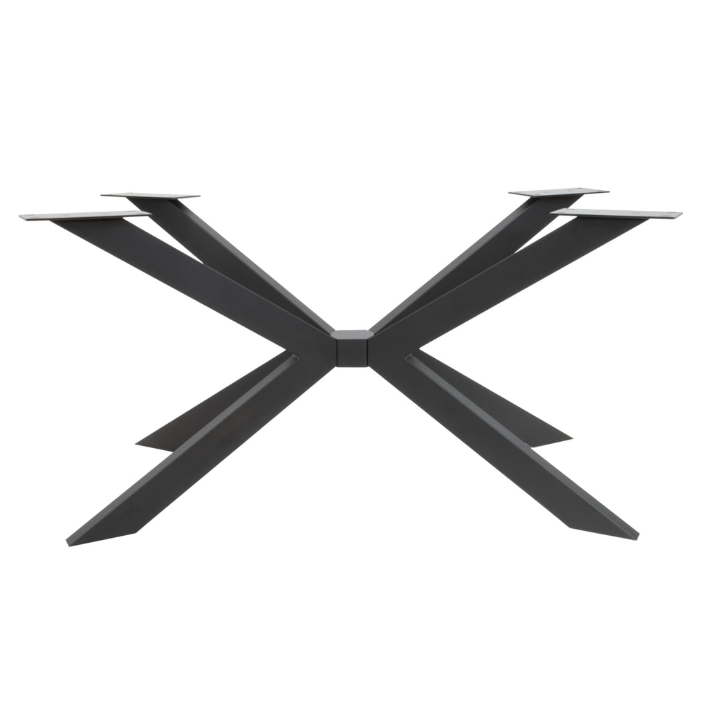 Tischplatten aus Massiver Eiche mit Metallkufen in verschiedenen Optiken.