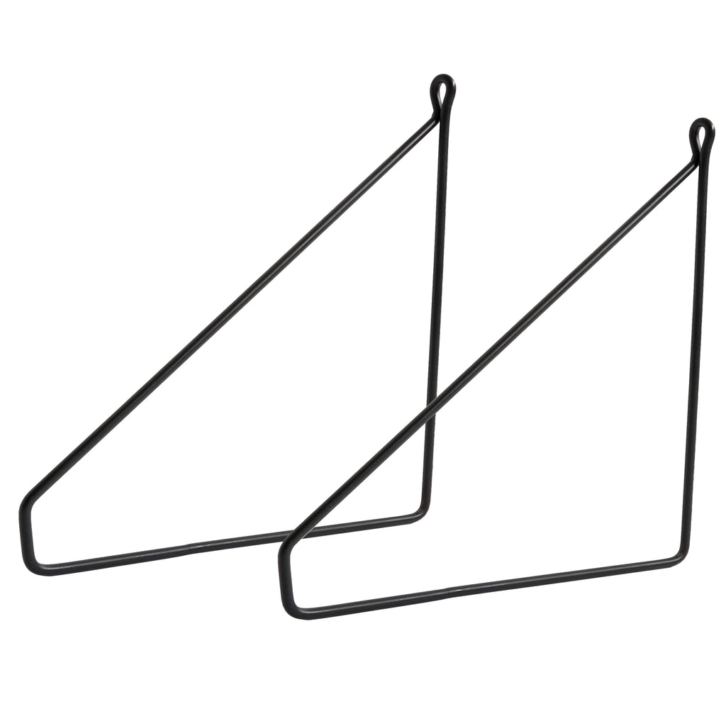 Wandregal aus massiver Eiche geölt – 200 mm tief, 250 mm breit – mit Metallhaltern | Handgefertigtes Regalbrett | Kleines Regal für Küche, Bad & Wohnzimmer | Sondergrößen möglich