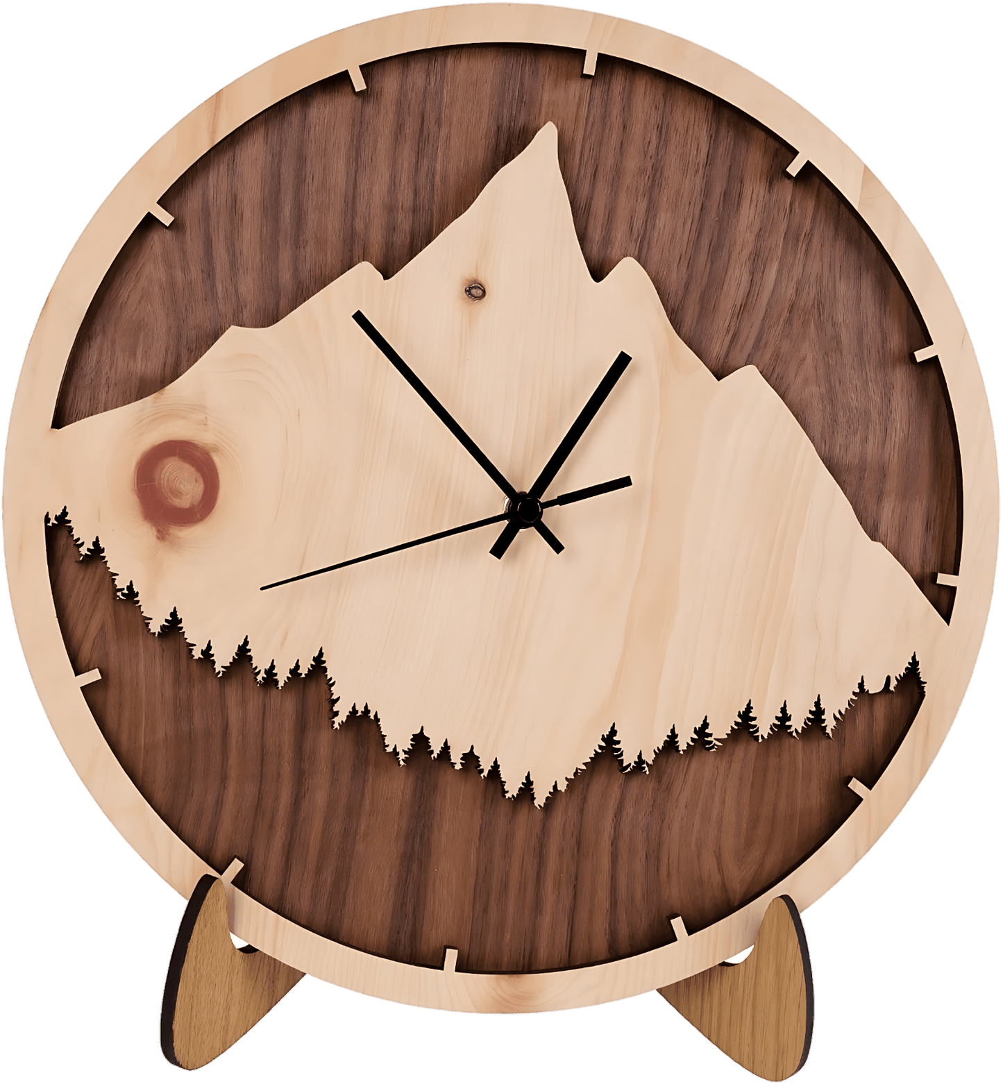 Wanduhr "Gipfelliebe" - Woodequipment24