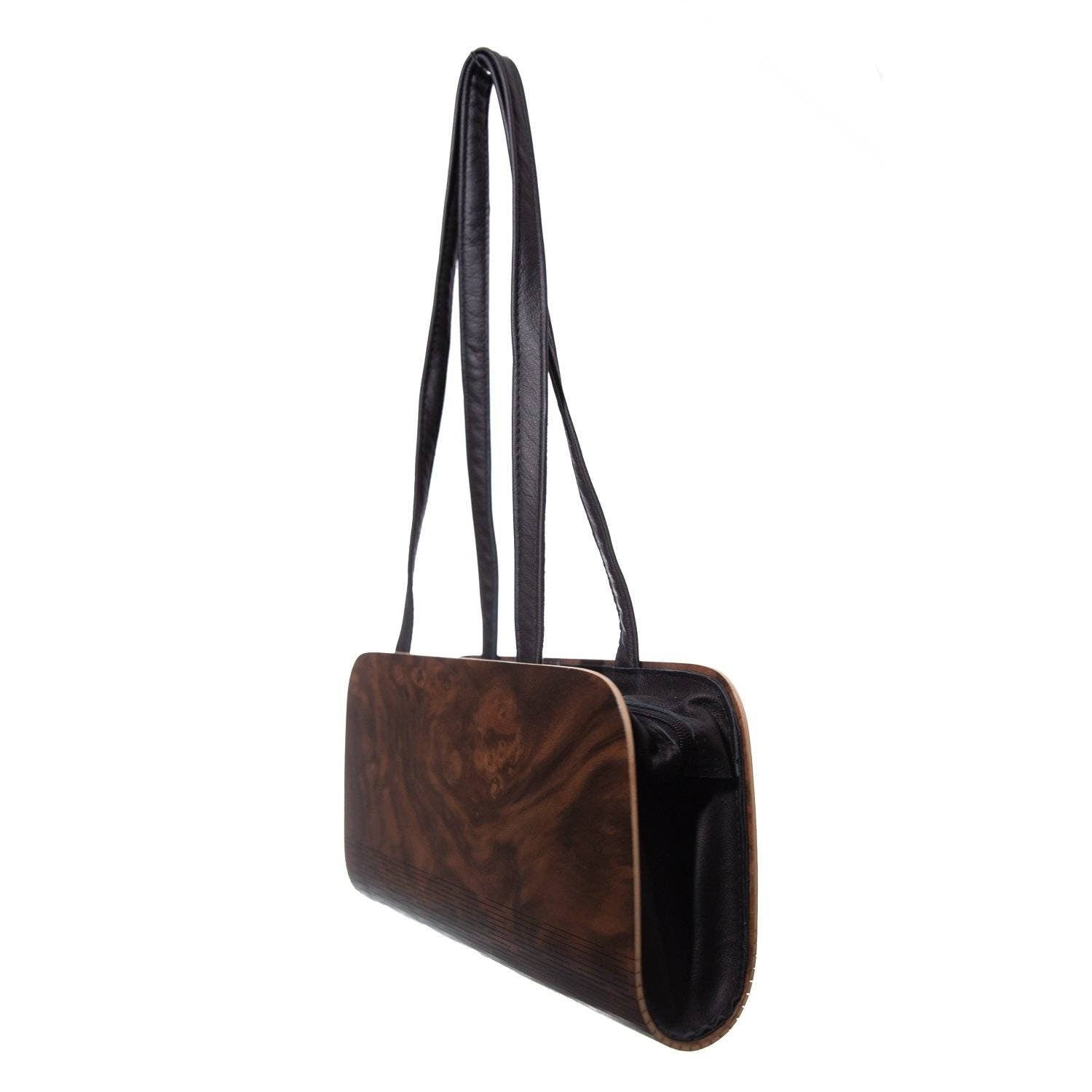 Handtasche Holz, Holzhandtasche Nussbaum, Geschenk für Sie, Valentinstag, Geburtstag, Weihnachten