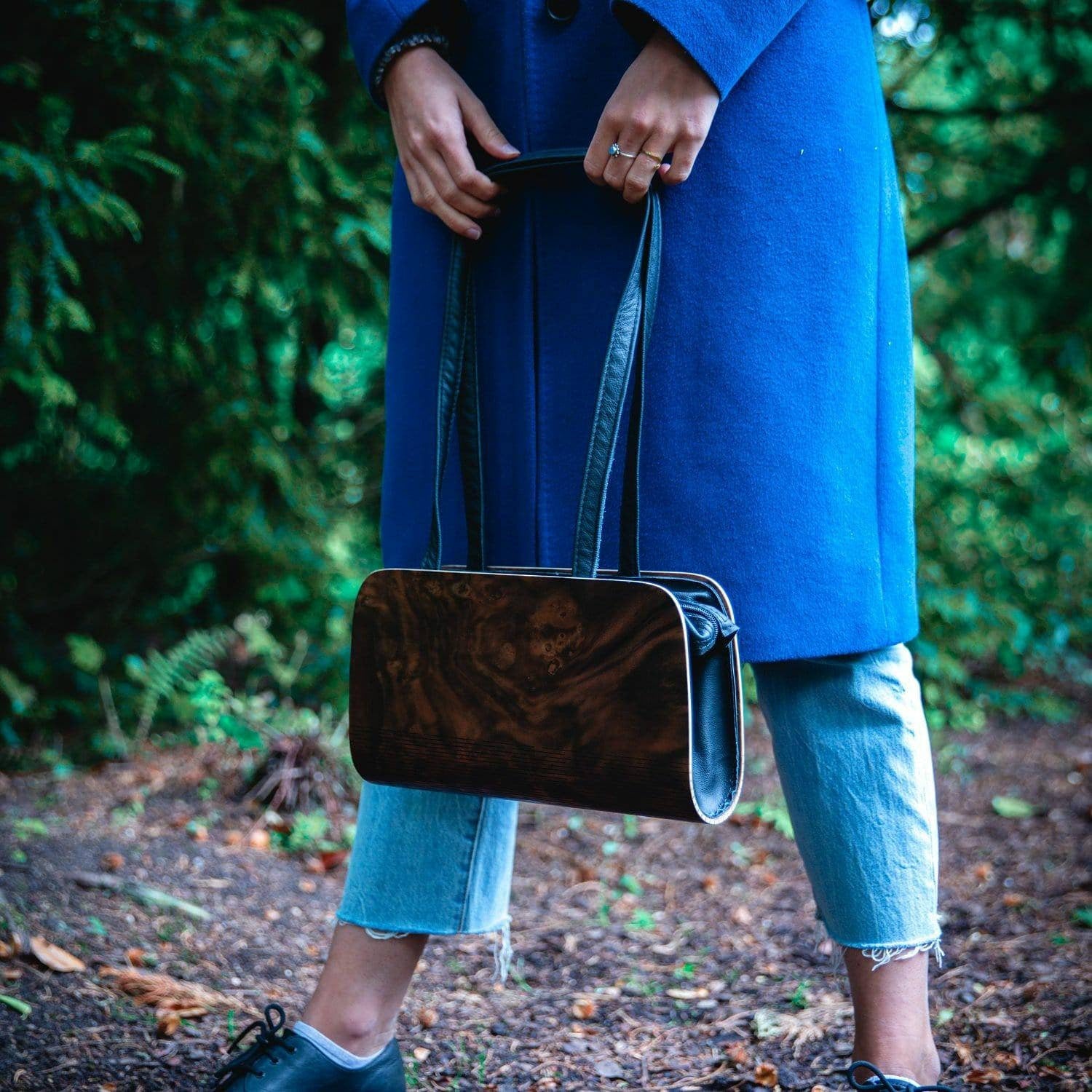 Handtasche Holz, Holzhandtasche Nussbaum, Geschenk für Sie, Valentinstag, Geburtstag, Weihnachten