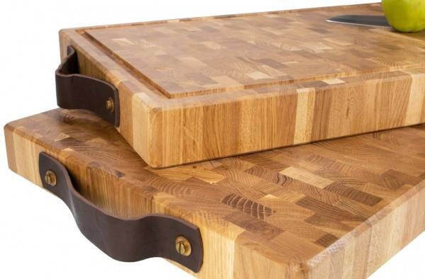 Schneidebrett Hackblock aus Holz , 60×40×6cm,