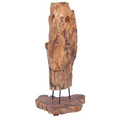 Weinregal, Weinflaschen Aufbewahrung Holz, Weinschrank in Skulpturen Optik