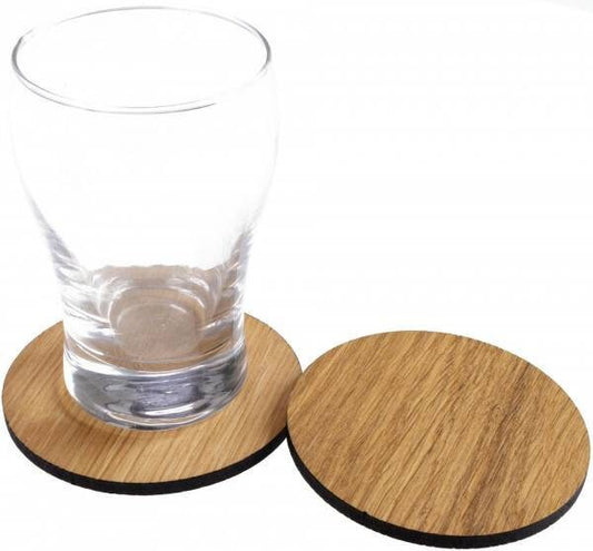 Runde Untersetzer aus Holz, minimalistisch, edel, schick
