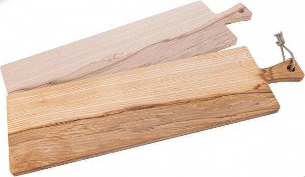 Baguette Brett, langes Schneidebrett, Schnittbrett Massivholz