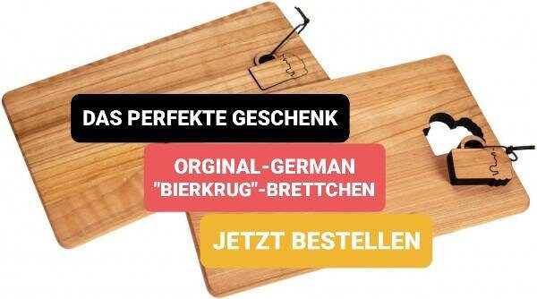 Geschenk für Männer, Bierkrug Schneidebrett. Geschenk für Bierliebhaber, Auswanderer, Mitbringsel Urlaub