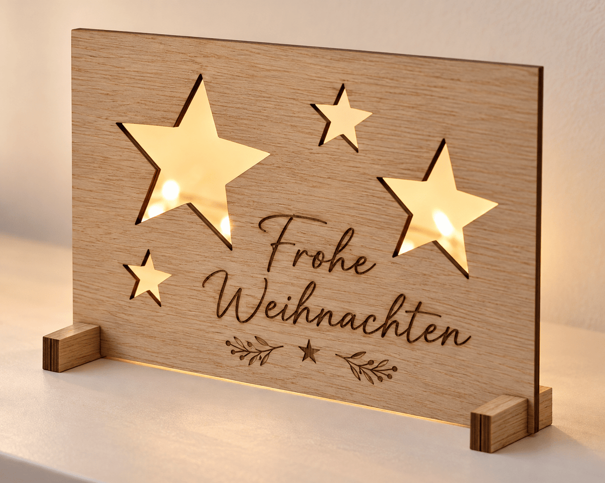 Weihnachten – personalisierte Holzgeschenke & Deko - Wood-24