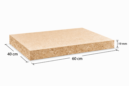 10x Egger Qualitäts Spanplatten 60x40 cm 19 mm stark – Zuschnitt Holzplatten roh – ideal für Möbelbau, DIY, Basteln, Werkstatt, Lasern, Fräsen & Beschichten - Woodequipment24
