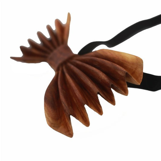 Holzfliege aus Aprikosenholz "Wien"