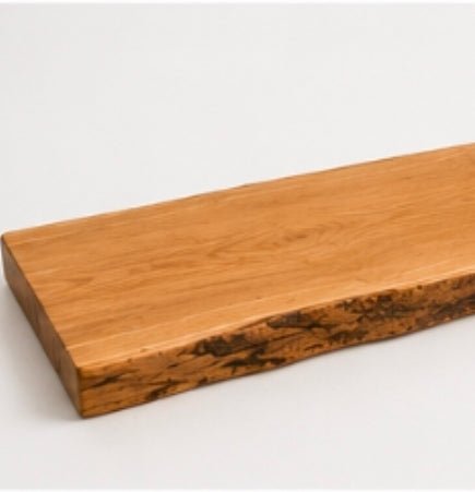 Badewannenbrett aus massiver Eiche mit Baumkante - Wood-24