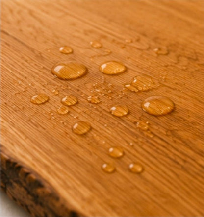 Badewannenbrett aus massiver Eiche mit Baumkante - Wood-24