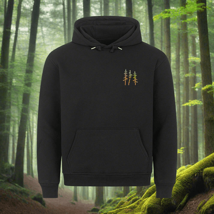 Baumwoll Hoodie - "Drei Fichten" - Woodequipment24