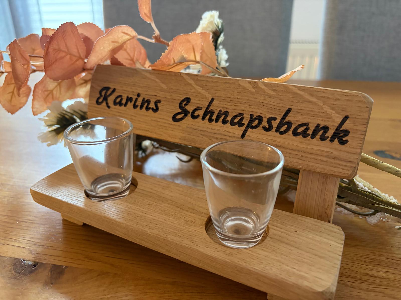 Eiche Schnapsbänke - Lustiges Geschenk - Wood-24