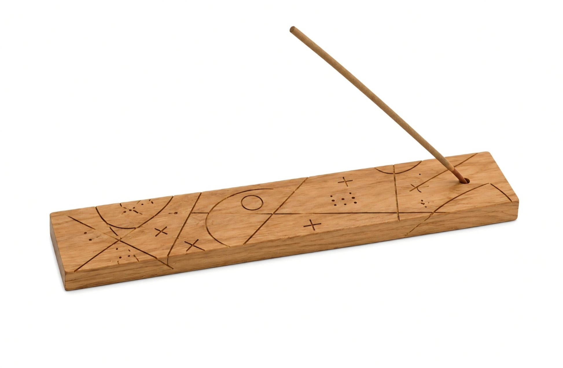 Handgemachter Räucherstäbchenhalter aus Eiche - Wood - 24