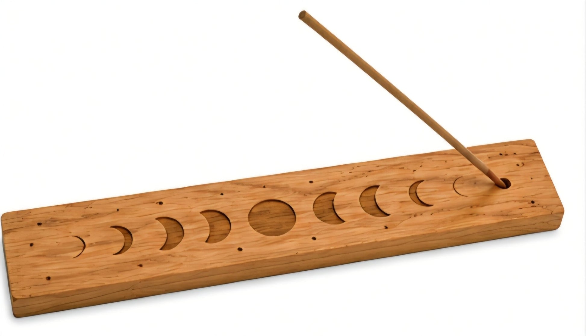 Handgemachter Räucherstäbchenhalter aus Eiche - Wood - 24