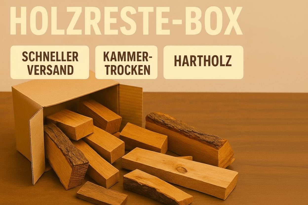 Hartholz Mix 5kg – Tischlerei - Reste – Ideal für Bastler, Modellbau & Epoxid - Projekt - Woodequipment24
