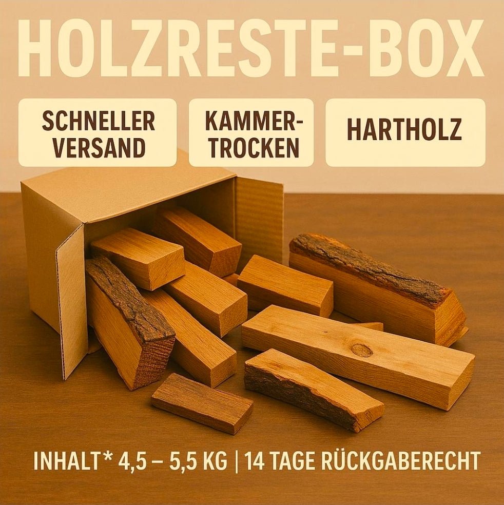 Hartholz Mix 5kg – Tischlerei - Reste – Ideal für Bastler, Modellbau & Epoxid - Projekt - Woodequipment24