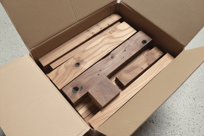 Hartholz Mix 5kg – Tischlerei - Reste – Ideal für Bastler, Modellbau & Epoxid - Projekt - Woodequipment24