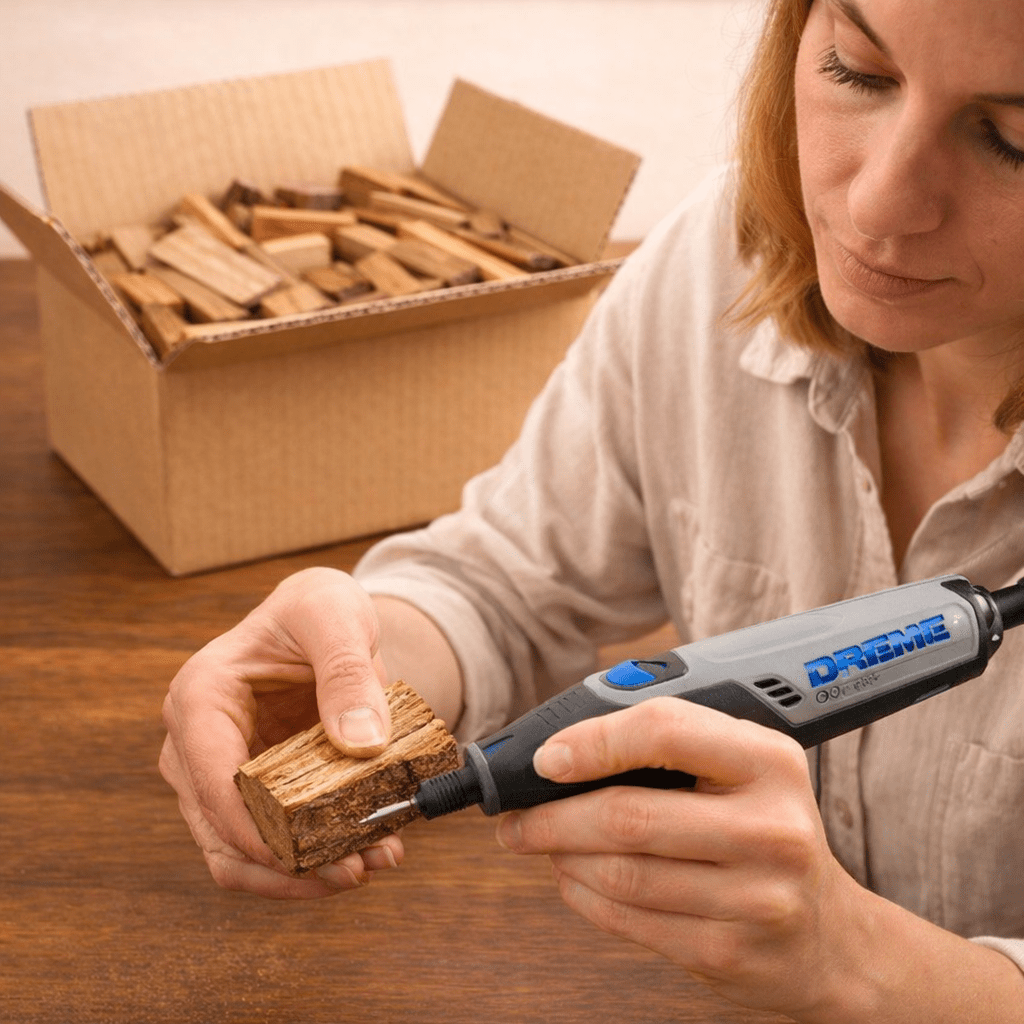 Hartholz Stücke 5kg – Tischlerei - Reste – Ideal für Bastler, Epoxid - Projekt Schmuckherstellung - Restholzkiste - Woodequipment24