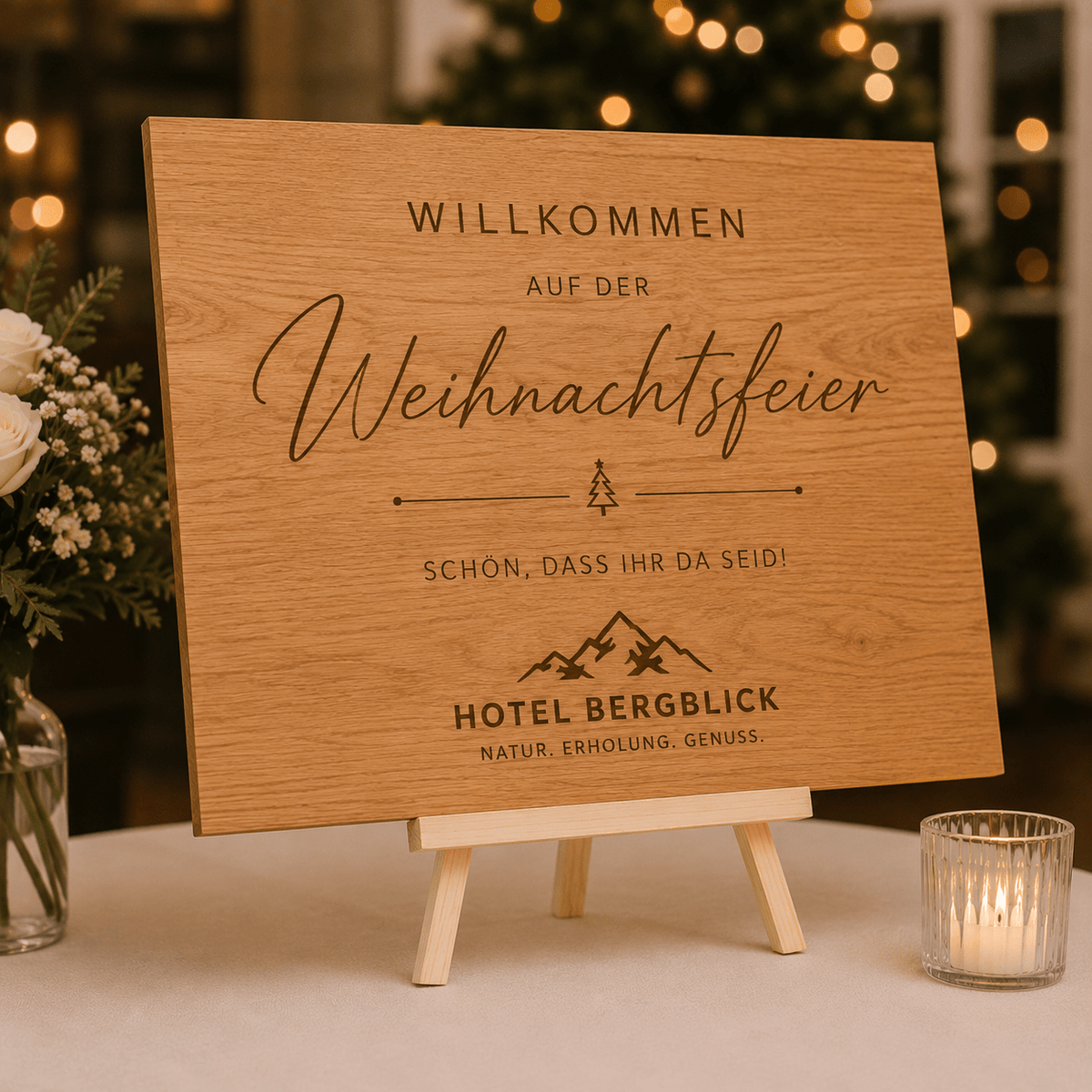 Hochzeits-Begrüßungsschild für den Empfang und Eingangsbereich – weiteres Produktbild 4