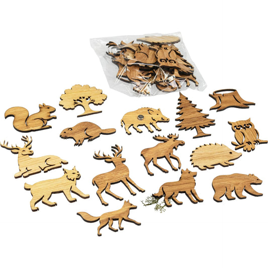 Holzmagnete Set "Wald" - Wood - 24