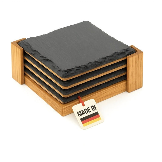 H&S "Quadros" Untersetzer für Gläser und Feinkost - Woodequipment24