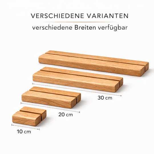 Kartenleisten "Linea" aus Eiche 10-40cm
