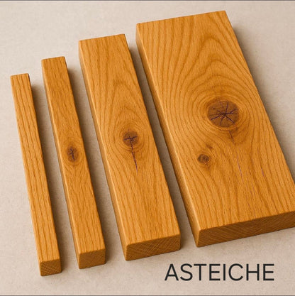 Massivholzleisten - Set – Premium - Holzsorten für DIY, Handwerk & Modellbau - Woodequipment24