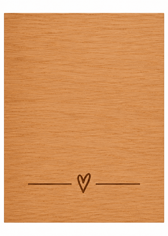 *Personalisierbar*Wandbild aus Eichenfurnier – 40 × 60 cm | Lasergravur #Personalisierung