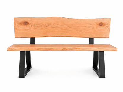 Personalisierte Holzbank mit Gravur – Sitzbank aus massivem Douglasienholz – Individuell mit Namen & Datum – Geschenk zur Hochzeit, Jubiläum oder Rente – 120 cm - Wood - 24