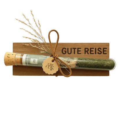 Reagenzglas Geschenkverpackung – Handgemachtes Geldgeschenk & Gutscheinidee - Woodequipment24