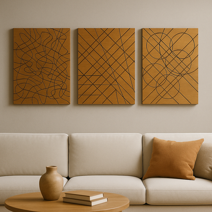 Eichenholz Wandbilder, gelasert 45x60cm